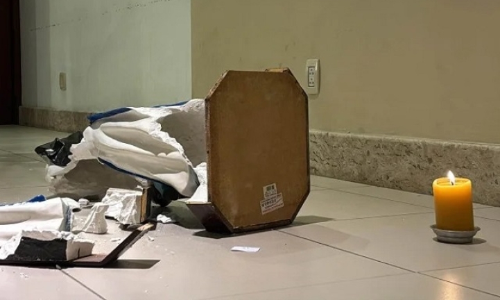 Imagem de Santa Dulce dos Pobres � destru�da: �n�o podemos permitir essa viol�ncia�, diz padre
